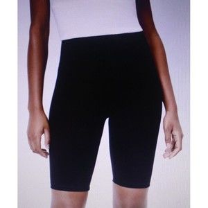NWT LOFT Ann Taylor Charcoal Dark Gray Ponte High Rise Sculpt Bike Shorts Size M